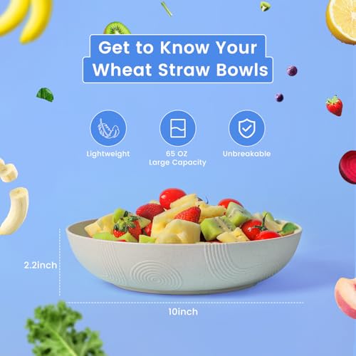 Salad Bowls 60 OZ Large Salad Bowls for Kitchen