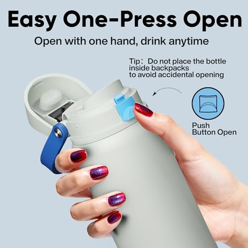 Insulated Water Bottle with Straw
