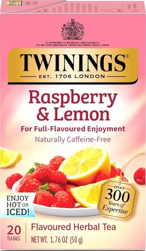Raspberry & Lemon Herbal Tea Bags (20 Count)