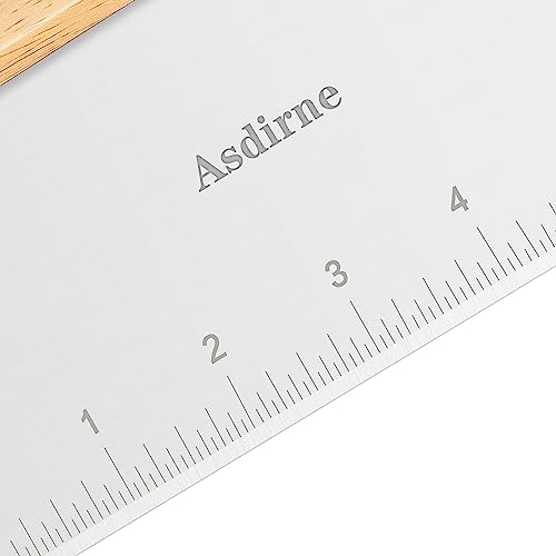 Dough Cutter Dough Scraper with Wooden Handle and Food Grade Stainless Steel Blade (11.9931 Ounce)