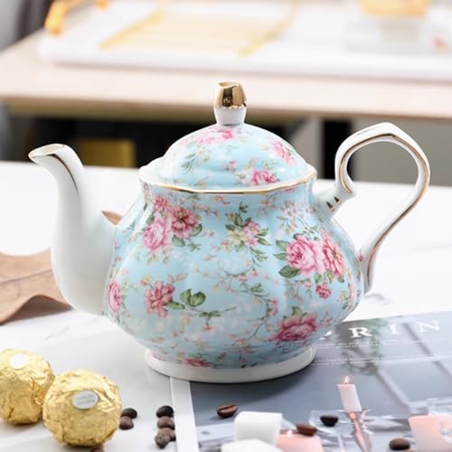 floral porcelain coffee cups set for 6 people