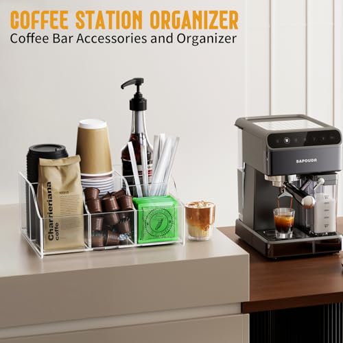 Acrylic Coffee Station Organizer