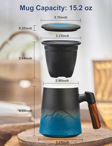 Tea Cup with Infuser and Lid (15.2 Count)
