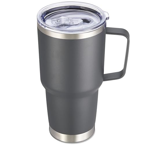 30 oz Stainless Steel Tumbler with Handle and Lid