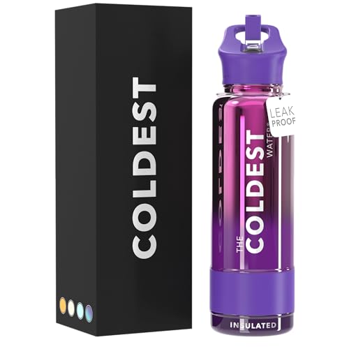 Coldest Insulated Water Bottle with Straw Lid