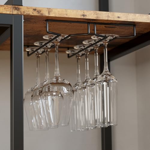 Bakers Rack with Cabinet and Power Outlet