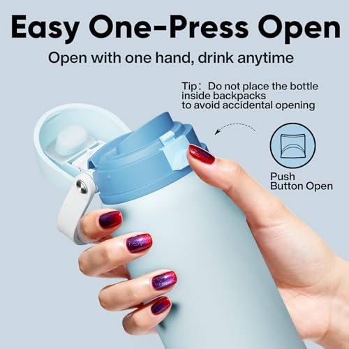 Insulated Water Bottle with Straw