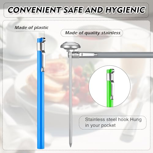 6 Pcs Stainless Steel Kitchen Dial Thermometer 5"
