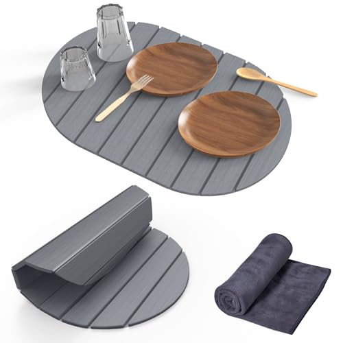 Stone Dish Drying Mat for Kitchen Counter