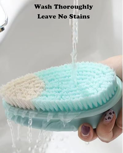 Cleaning Scrub Brushes Laundry Brush Soft Bristle Scrubbing Brush Clothes Brush Removes Stains from Fabrics Cleaning Brush Scrubber Brush for Fabric (2 Count)