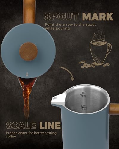 POLIVIAR French Press Coffee Maker
