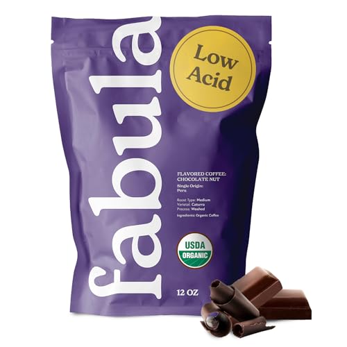 Chocolate Nut Flavored Organic Coffee Freshly Ground (12 Ounce)