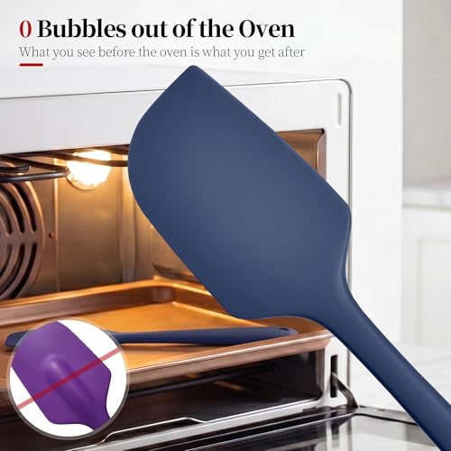 600ºF Heat Resistant Silicone Spatula Spoonula Set of 2