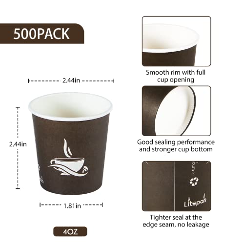 500 Pack 4 oz Paper Cups (500 Count)