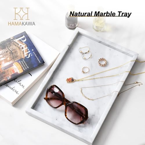 Italian White Marble Vanity Tray