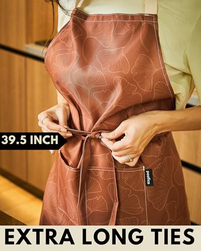 Premium Adjustable Cooking Aprons for Women with Pockets