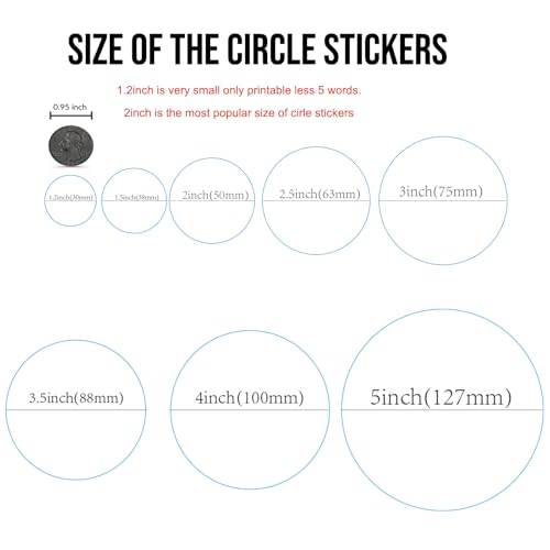 Kraft Paper Custom Stickers Round Labels Personalized with Text (100 Count)