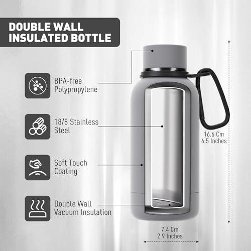Small Water Bottle 12oz with Clip
