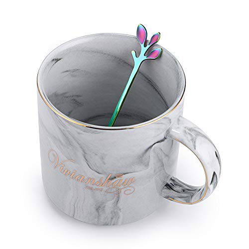 Elegant Rainbow Leaf Coffee Spoons (10 Count)