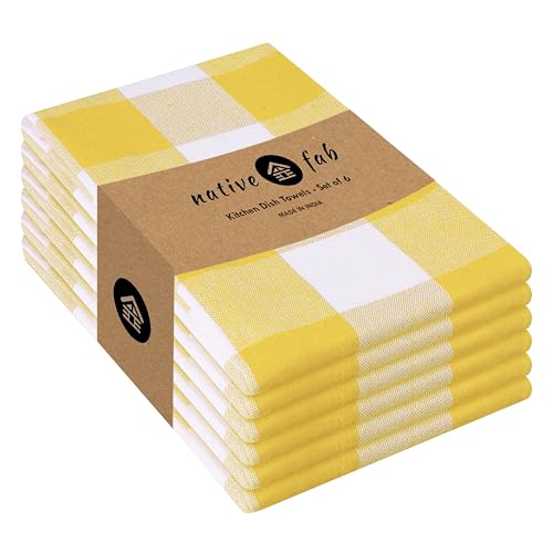 Yellow Buffalo Dish Towel 16"x26" (6 Count)