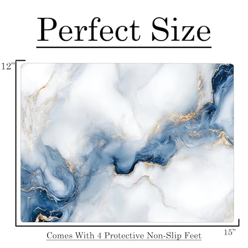 White Blue Cloudy Agate Kitchen Glass Cutting Board Ocean Decorative Gift Granite Stone Rock Gift For Her Mom Wife