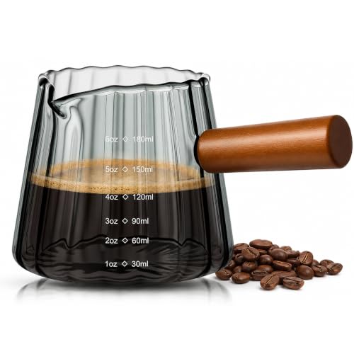 1 Pcs 6 Oz Gray Espresso Shot Glass Cups with Handle