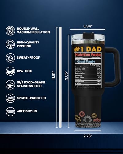 Funny Classic Dad Retro Car Im 40 oz Tumbler with Handle