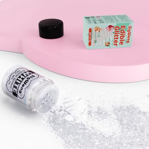 White Edible Glitter