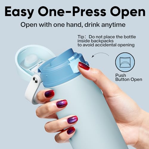 Insulated Water Bottle with Straw