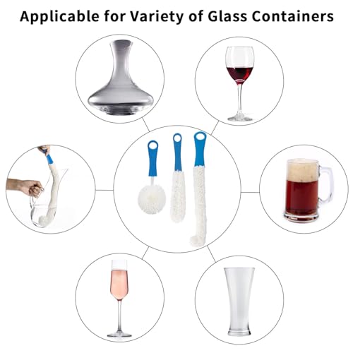 Wine Decanter Drying Stand with Rubber Coated Top to Prevent Scratches (5 Count)