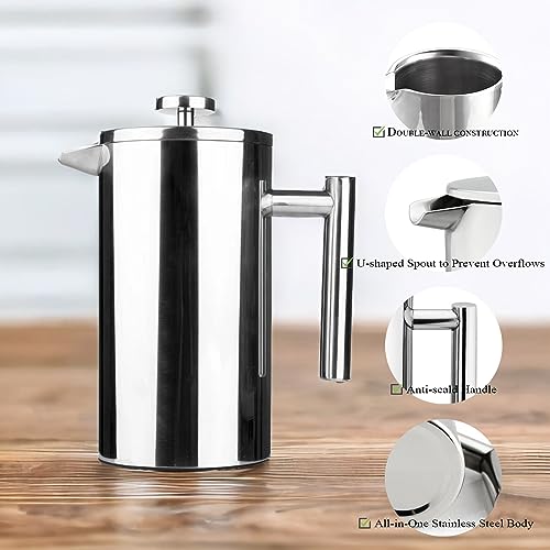 Small Stainless Steel French Press