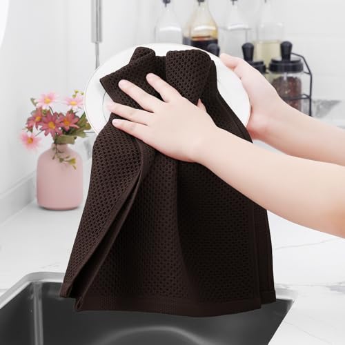 100% Cotton Waffle Weave Kitchen Dish Towels 8 (8 Count)