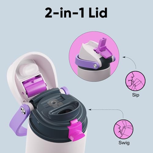 Insulated Water Bottle with Straw