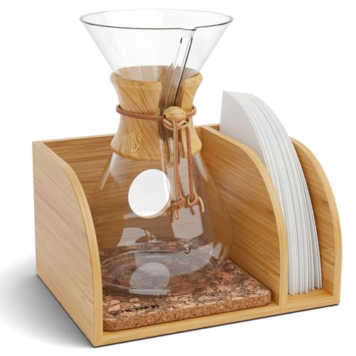 Pour Over Caddy for Chemex Bodum Cosori Coffee Makers Cork