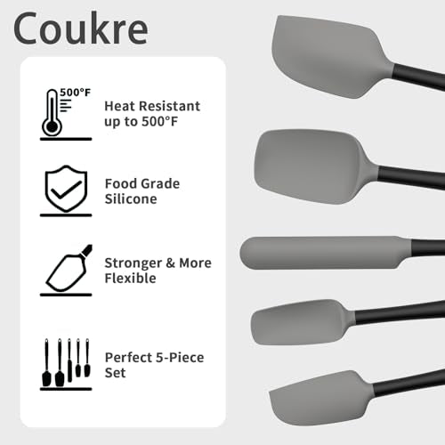 Silicone Spatula Set of 5 (5 Count)