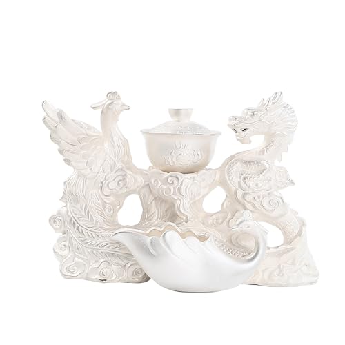 10 13 Pcs Silver Tea Set with Metal Holder and Spoon Adult Silver Tea Party Set Automatic Water Outlet with Gift Box Teapot Cup Set for Women 1