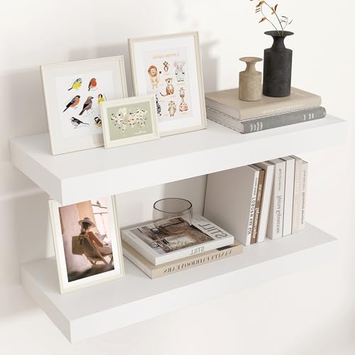 24 Inch Floating Shelves for Wall (2 Count)