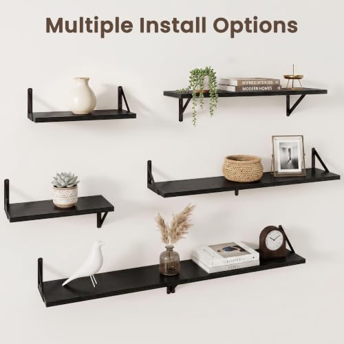 Wall Mounted Floating Shelves Set of 3