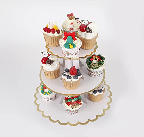 Cupcake Stand with Lace Trim