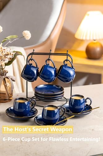 3 Ounce Espresso Cups Set of 6 (6 Count)