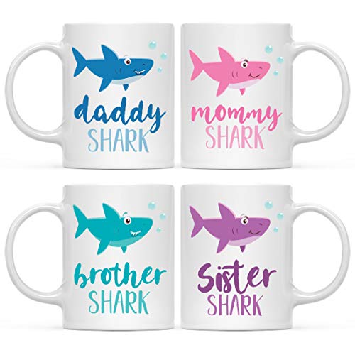 Baby Shark Family 11oz. Coffee Mug Gift Set