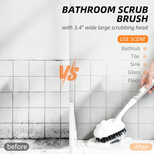 3 Pack Scrub Brush Set with Grout Brush (3 Count)