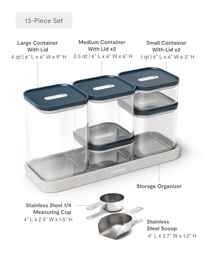 13 Piece Glass Airtight Food Storage Containers with Lids (13 Count)