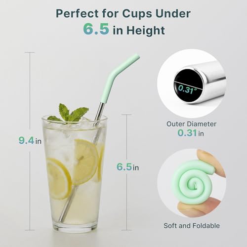 6.7" Short Metal Straw