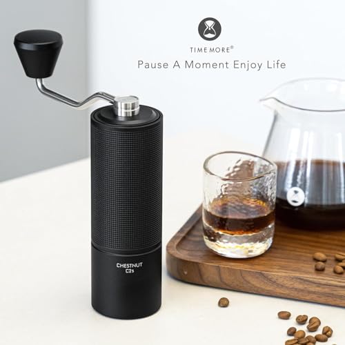 Chestnut C2S Manual Coffee Grinder Capacity 25g with CNC Stainless Steel Conical Burr