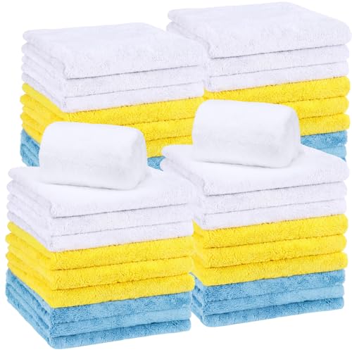 30 Pcs 16 x 16 Inch edgeless Microfiber Plush Towels for Cars Detailing Drying Wash Polishing Absorbent Cleaning Cloths (30 Count)