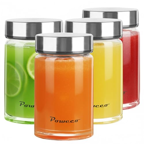 Glass Juice Bottles 4 Pack 10 oz (4 Count)