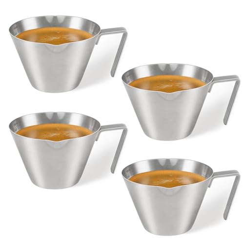 4 Pack Stainless Steel Espresso Shot Cup