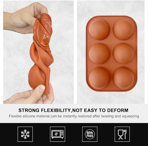 Silicone Hot Chocolate Bomb Mold Medium Semi Sphere Mold