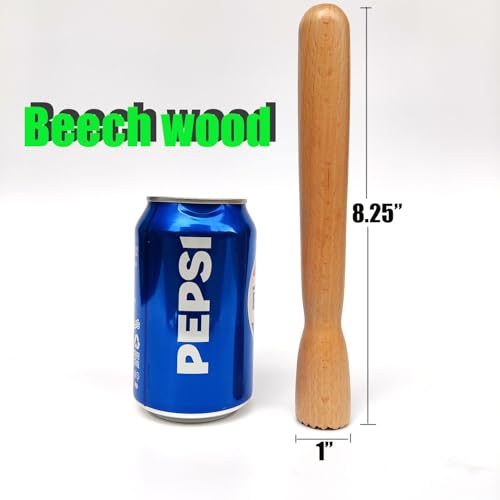 8.25inch Medium Diameter Wood Stomper Pusher for Meat Grinder Mincer